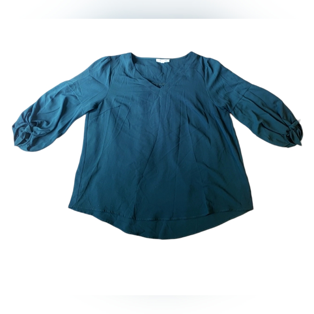 She + Sky 1XL teal blouse